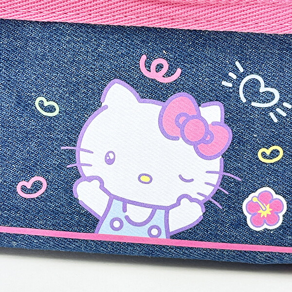 サンリオ ハローキティ デニムポーチ 胸キュンメモリーズ 平成レトロ