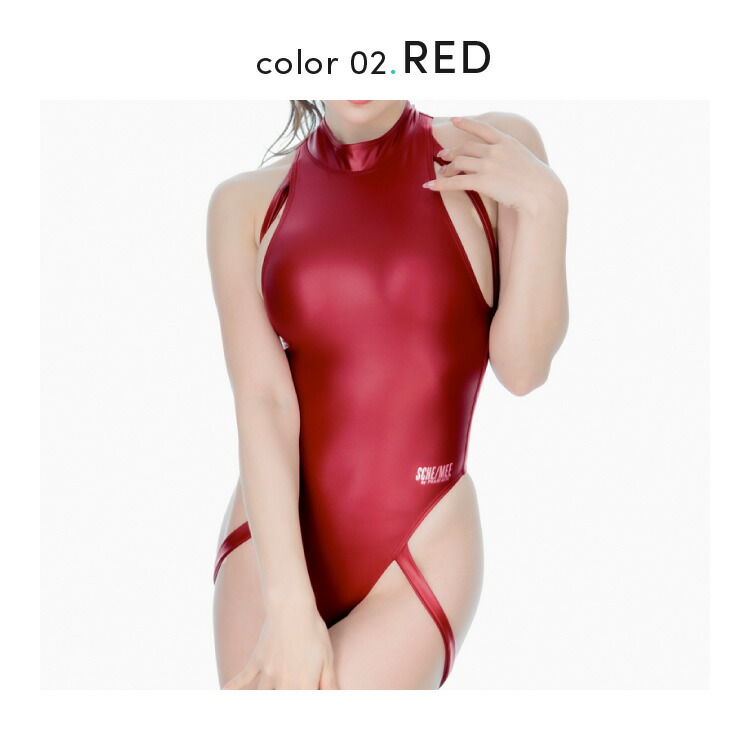 WETGROSS ハイネックバインダーTバックレオタード