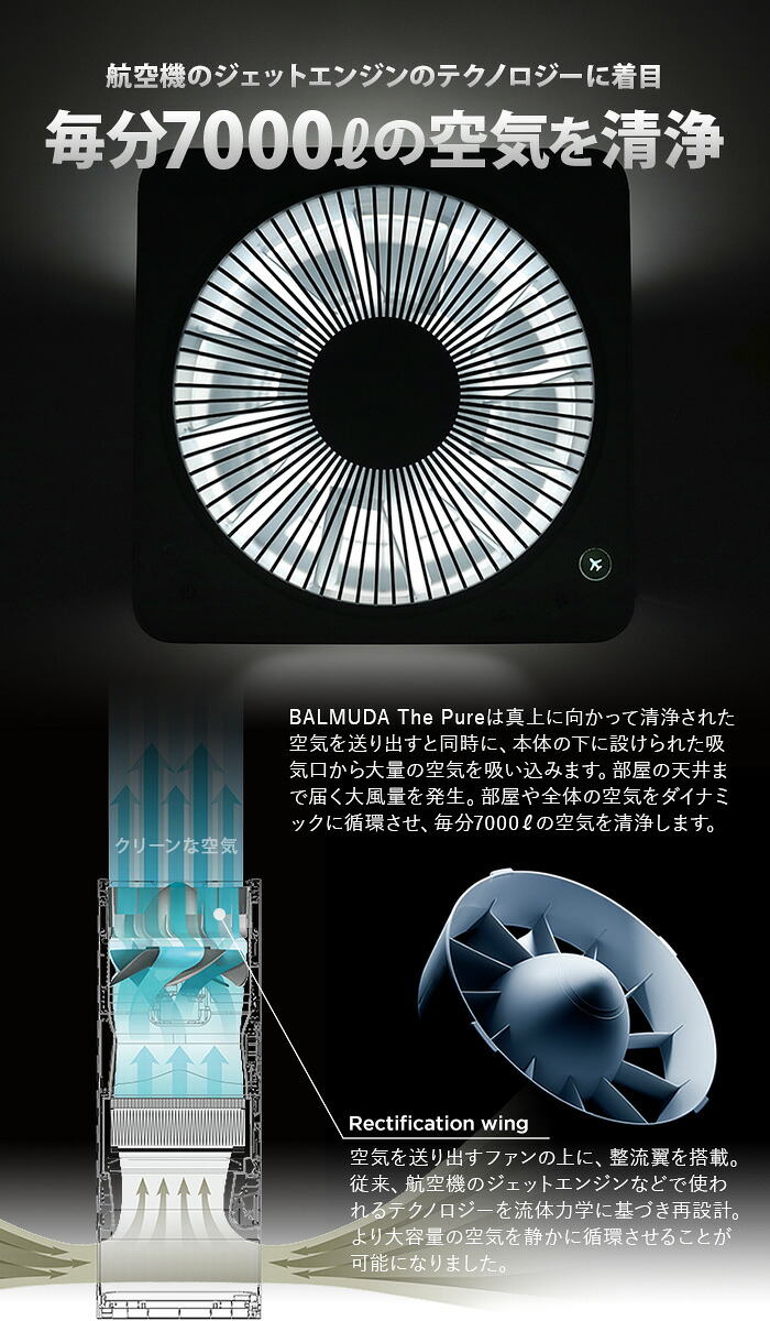 楽天市場】花粉対策 空気清浄機 バルミューダ ザ・ピュア BALMUDA The