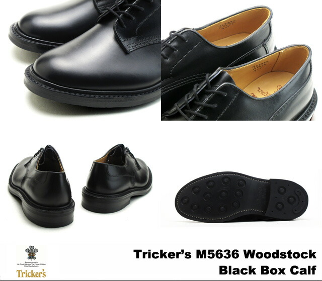 楽天市場】トリッカーズ プレーントゥ ウッドストック ブラック