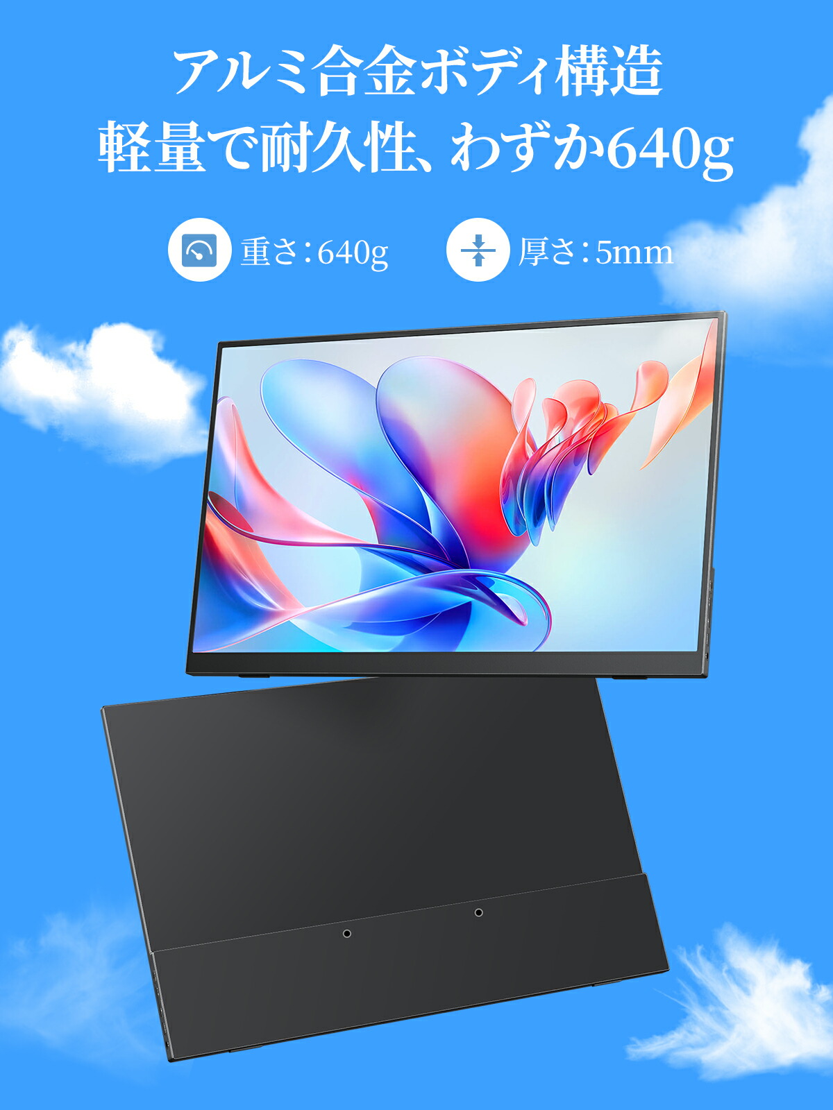 楽天市場】楽天1位！モバイルモニター 15.6インチ cocopar 5mm薄型