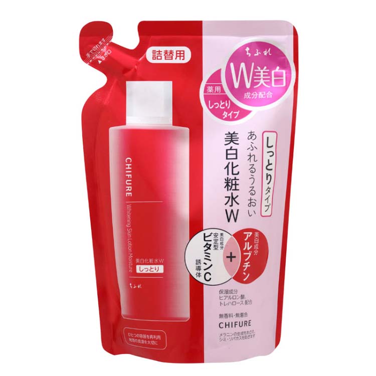 楽天市場】ちふれ 美白化粧水 W しっとりタイプ 詰替用(180ml*6袋