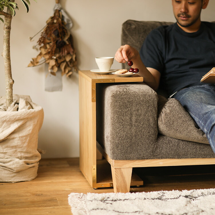 楽天市場】サイドテーブル folk／NA ナチュラル 高さ 42cm 49cm 北欧