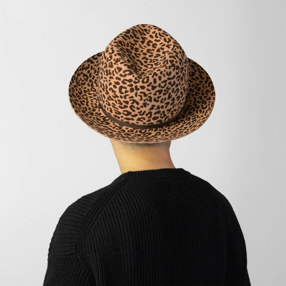 EDHAT(エドハット) ウール フェルト レオパード柄(ヒョウ柄) オープン