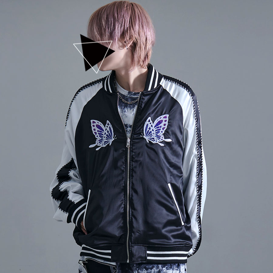 ゴア GOA エンブロイダリーリバーシブルスカジャン オーバーサイズ XL