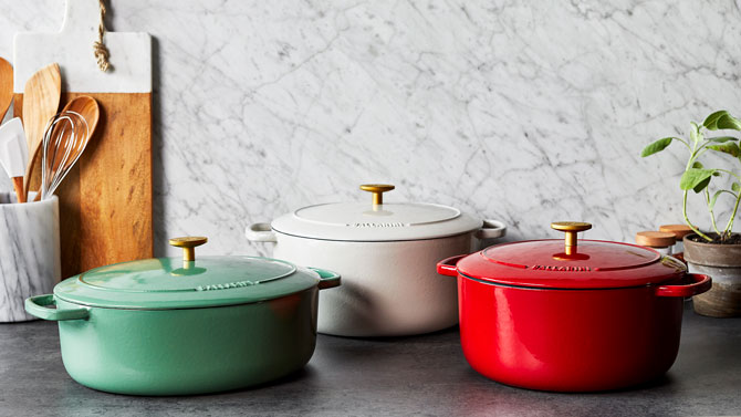 楽天市場】【公式】 バッラリーニ 鍋 ラウンド 22cm ベラモンテ レッド