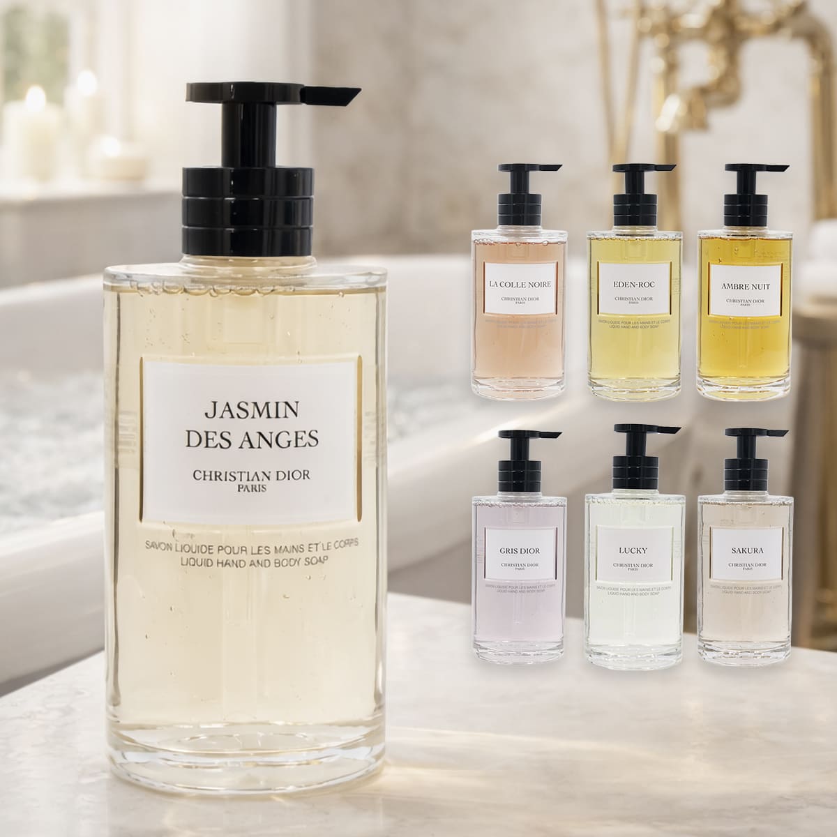 香水サンプル＆ポーチ付きDior ジャスミン デ サンジュ ハンド＆ボディ