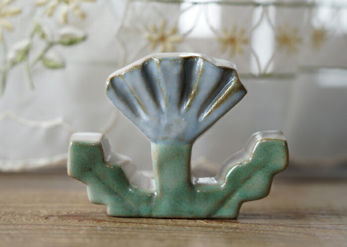 益子焼 お花のオブジェ【あざみ】陶器 置き物 インテリア 雑貨