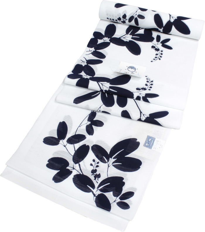 楽天市場】竺仙 浴衣 ちくせん 反物 ゆかた 綿絽 白 地 萩 2025年 新柄