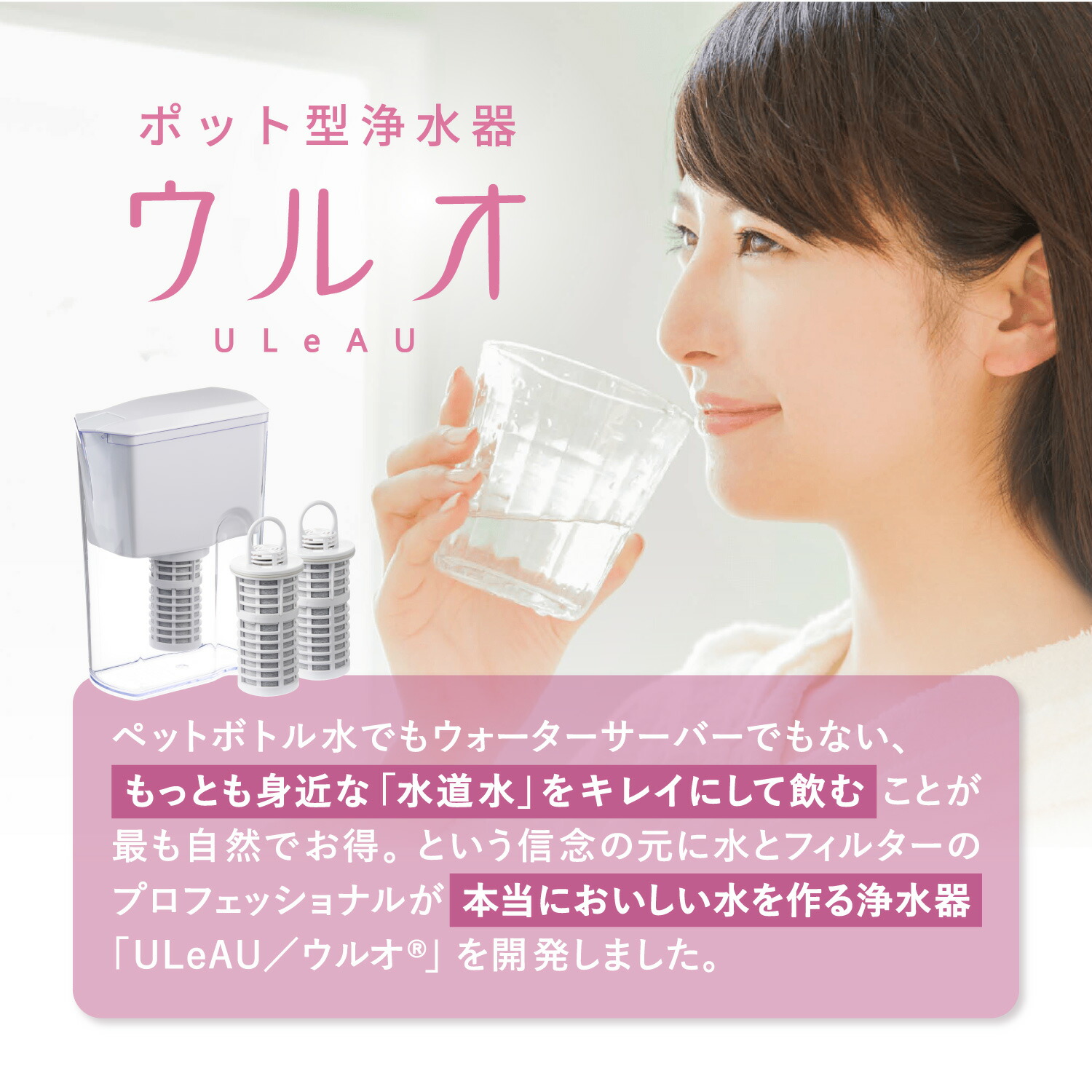 楽天市場】ULeAU ウルオ 交換用フィルターカートリッジ 浄水器用 日本