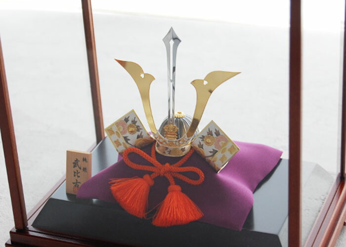 楽天市場】純銀 兜 4号(剣付) 五月人形 銀細工 関工芸 武比古