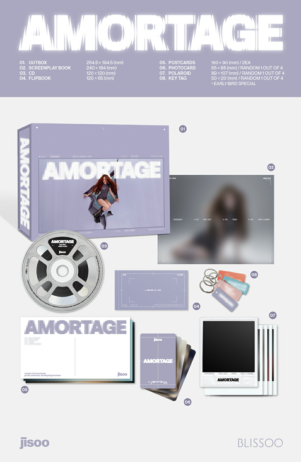 ジス JISOO - AMORTAGE / Mini Album EXCLUSIVE EDITION