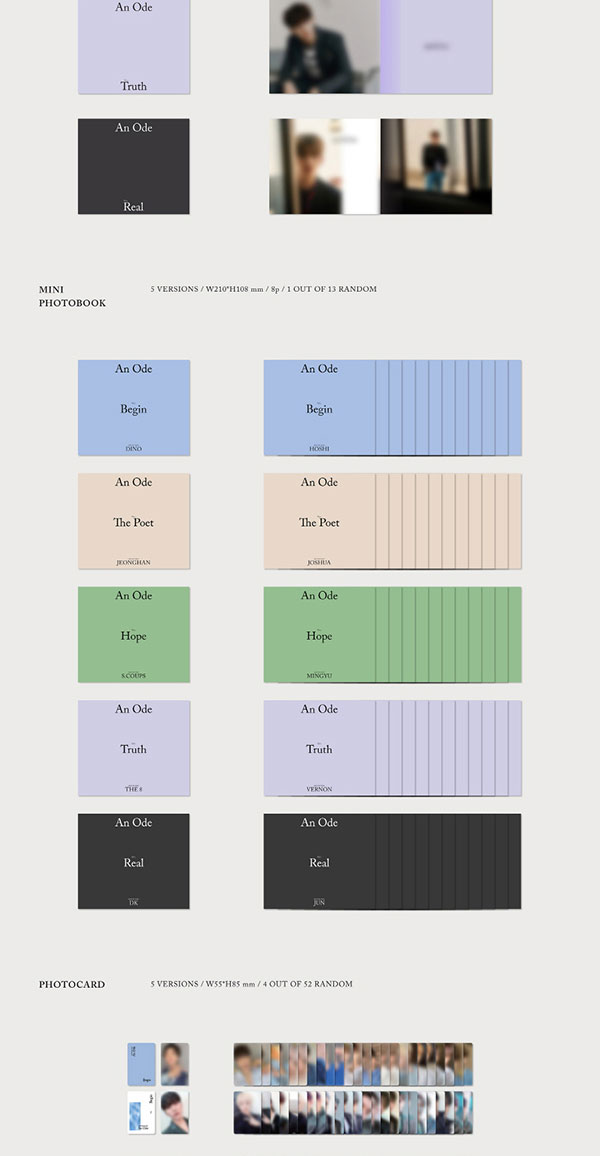 SEVENTEEN セブンティーン 正規3集アルバム [ AN ODE ] バージョン選択