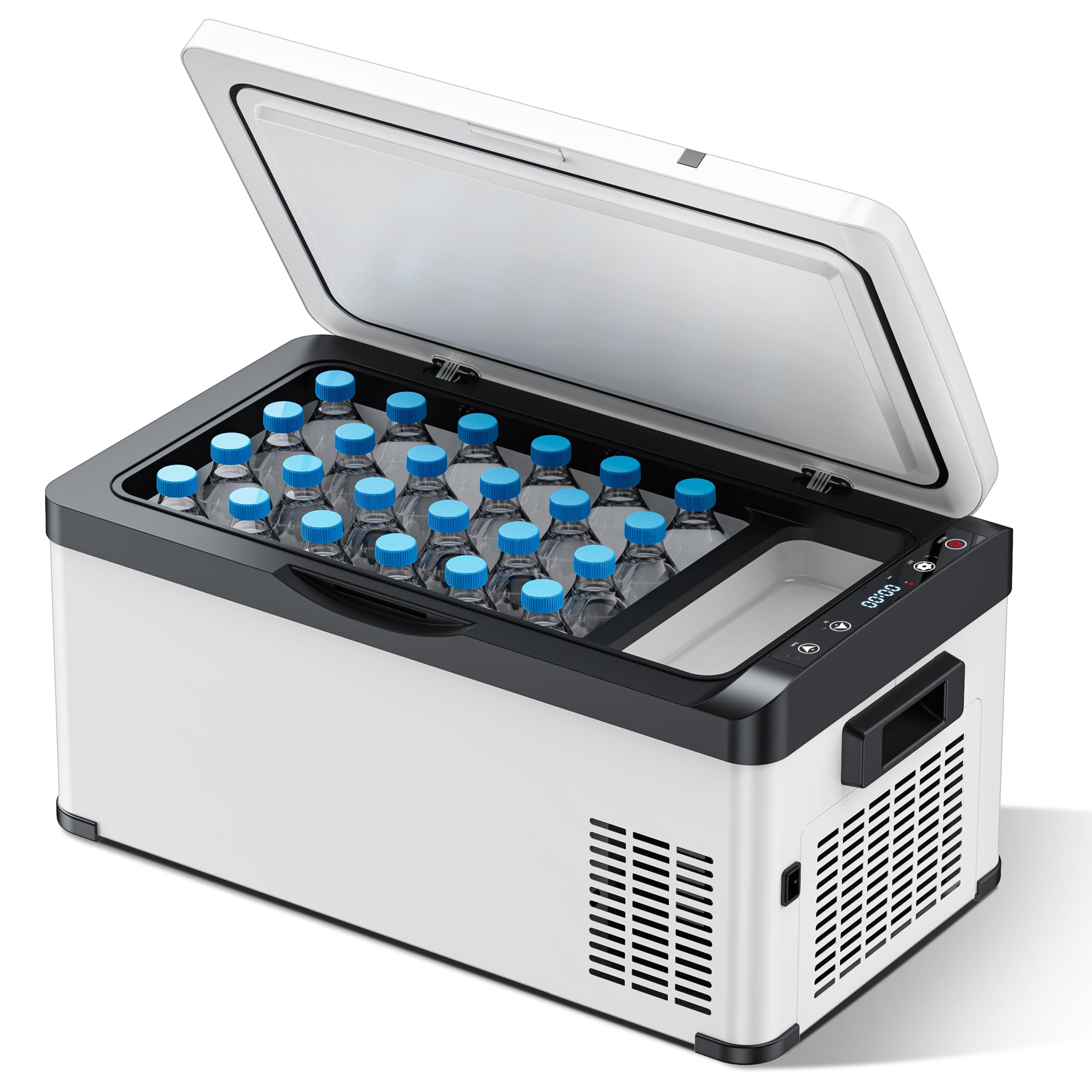 車載ポータブル冷蔵庫 F40C4TMP 28L大容量 12V DC Amazon.co.jp