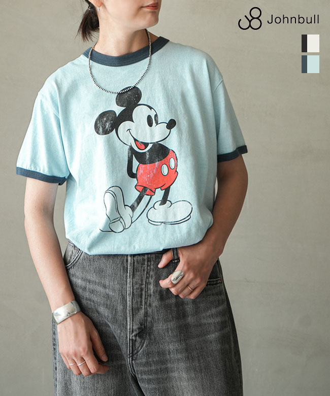 JT253C07]JOHNBULL(ジョンブル) MICKEY MOUSE Tシャツ ミッキーマウスT