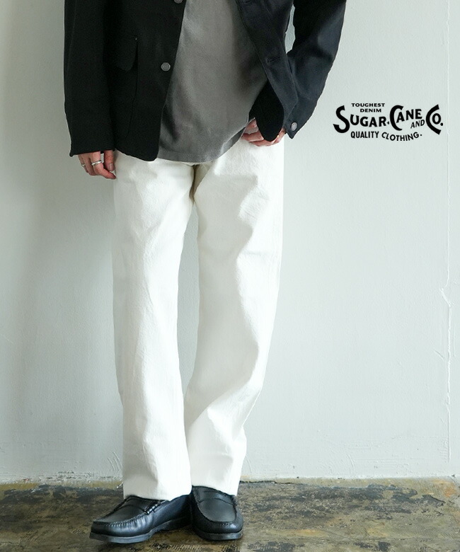 SALE 30%OFF】[SC42560]SUGAR CANE(シュガーケーン) 13oz. WHITE DENIM