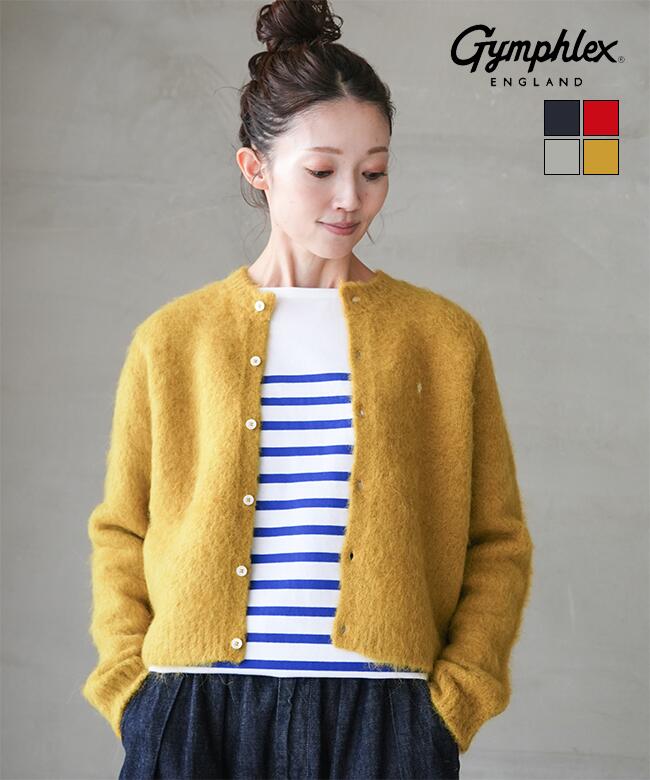 GY-D0098SGK]Gymphlex(ジムフレックス) CREW NECK SHORT CARDIGAN