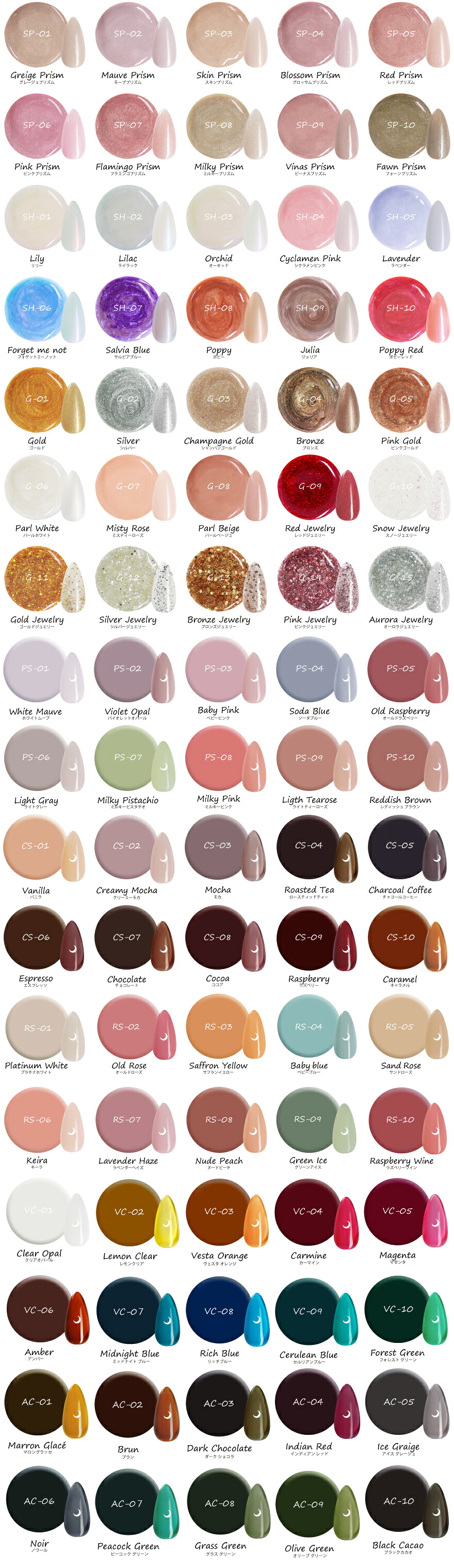 楽天市場】【メール便送料無料】【選べる5色】ジェルネイルカラー