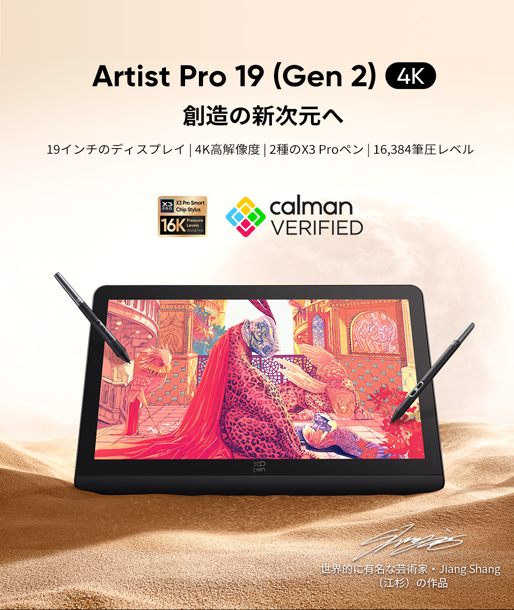 ほぼ未使用 XPPEN Artist Pro 19 Gen2 液タブ 延長保証付 ほぼ未使用