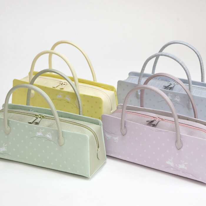 利休バッグ 和装バッグ あおりバッグ トートバッグ 正絹 うさぎ ：つゆ