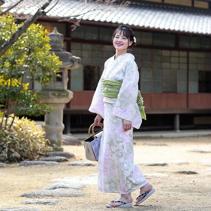 50000円均一セール】浴衣 有松絞り つゆくさの有松鳴海絞り浴衣：つゆ