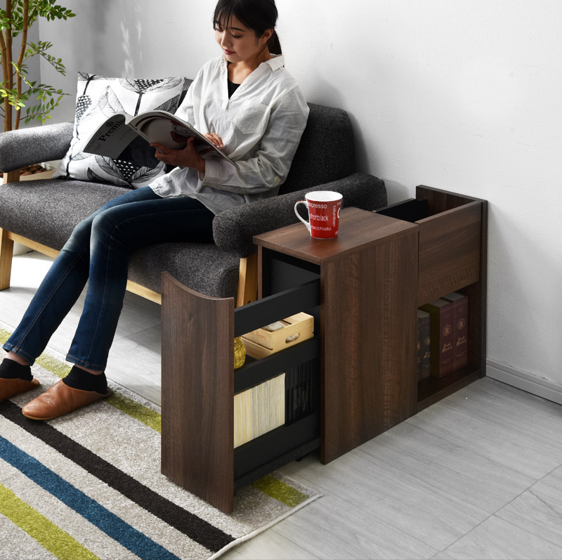 ソファサイドストレージ イプシロン 【71-100005】｜激安アウトレット