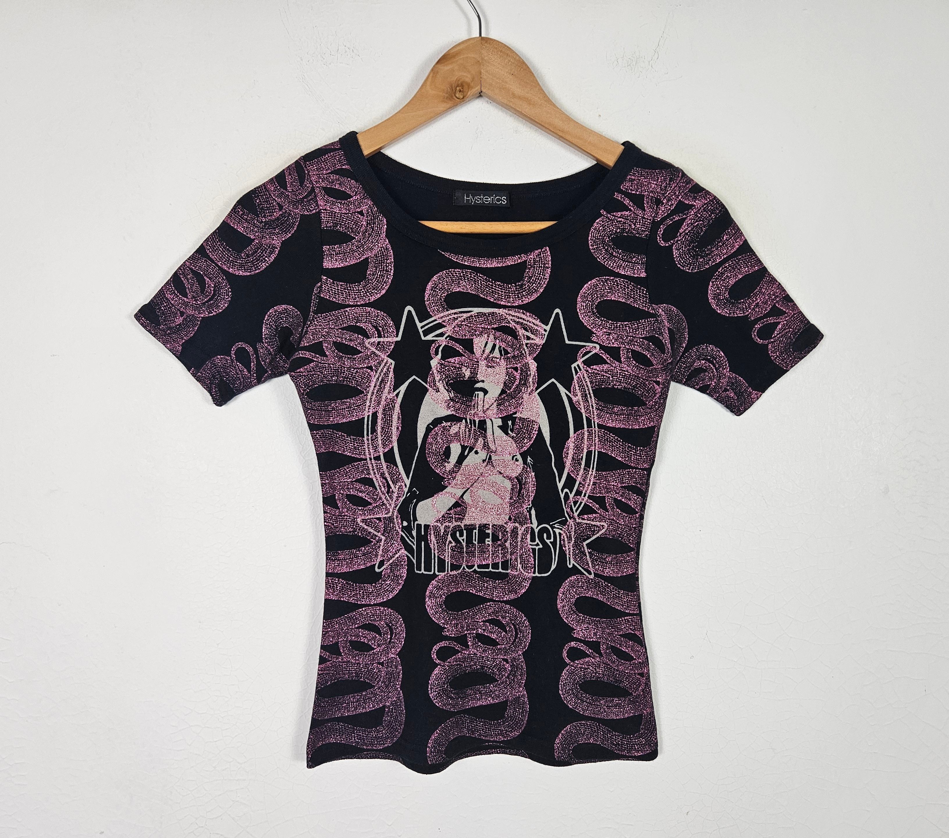 Hysteric Glamour Hysteric Glamour Snake glitter shirt | junkstuff