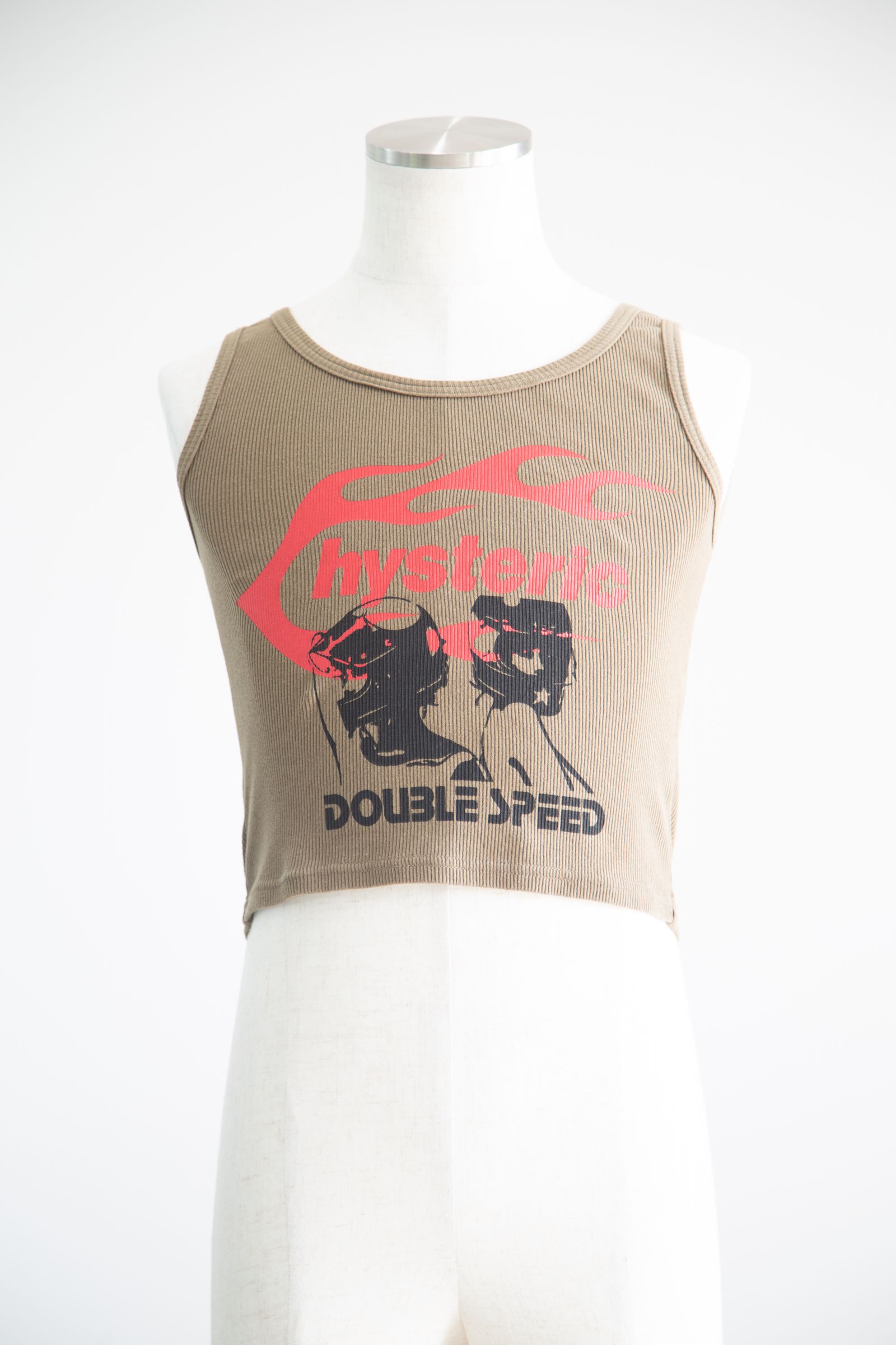 HYSTERIC GLAMOUR - HYSTERIC FLAME ON タンクトップ / ホワイト | Tempt