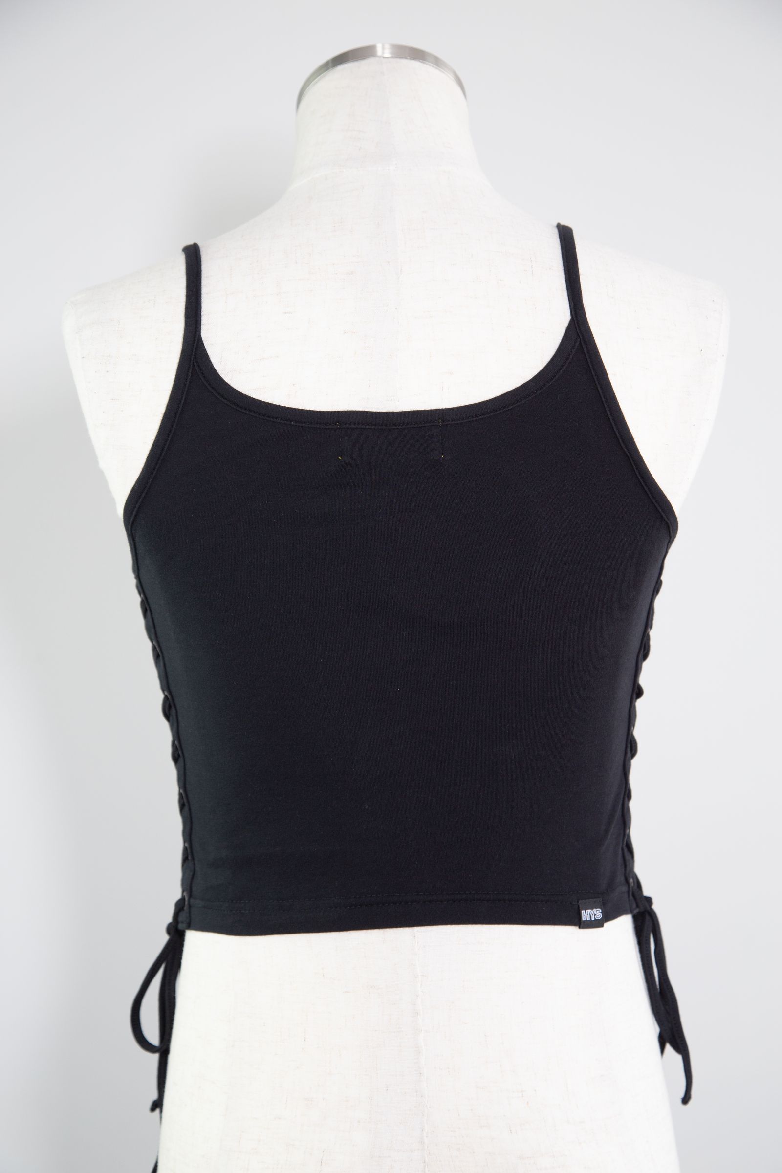 HYSTERIC GLAMOUR - BAD AS MAMA 編み上げショート丈キャミソール