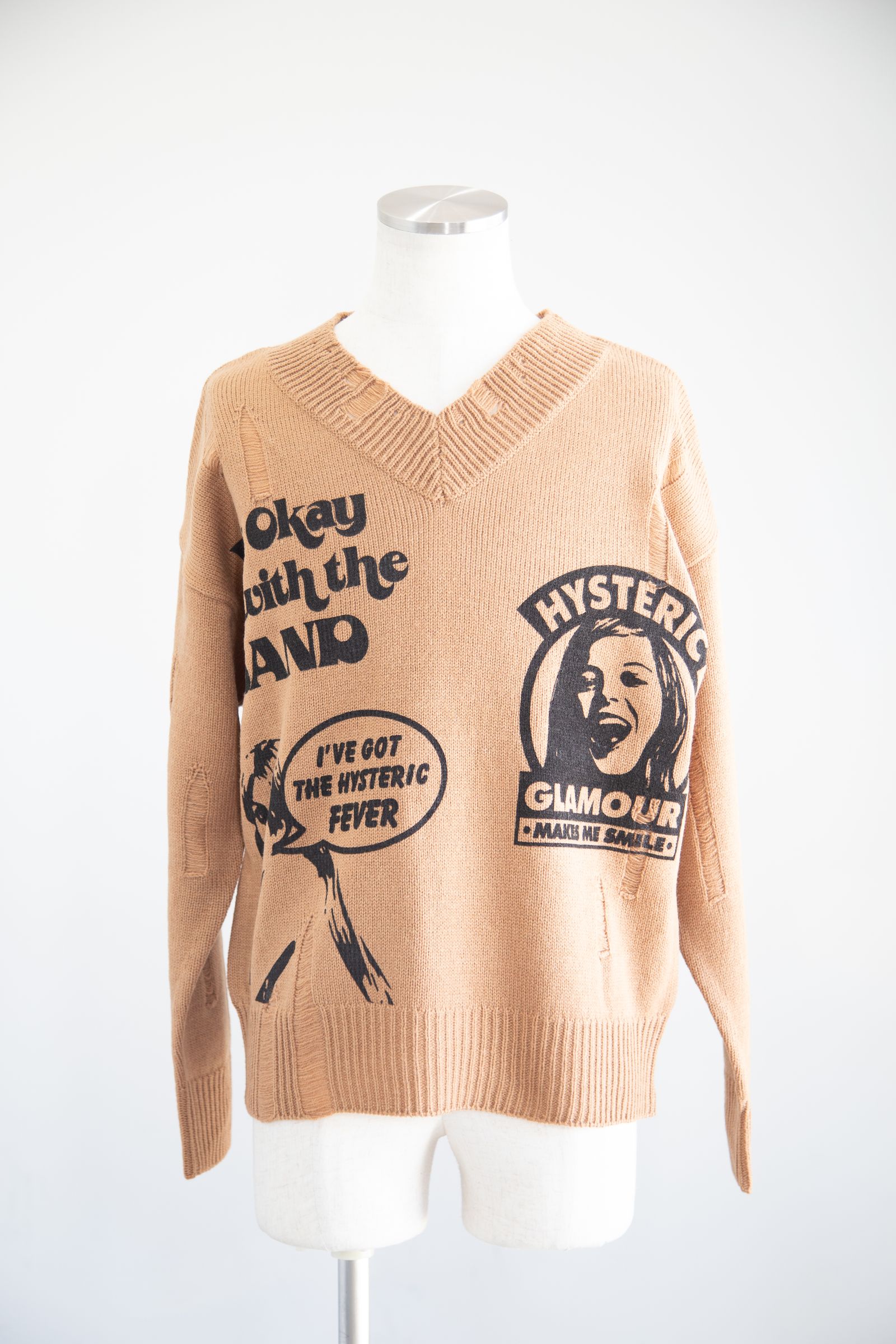 HYSTERIC GLAMOUR - HYSTERIC FEVERクラッシュ オーバーサイズセーター