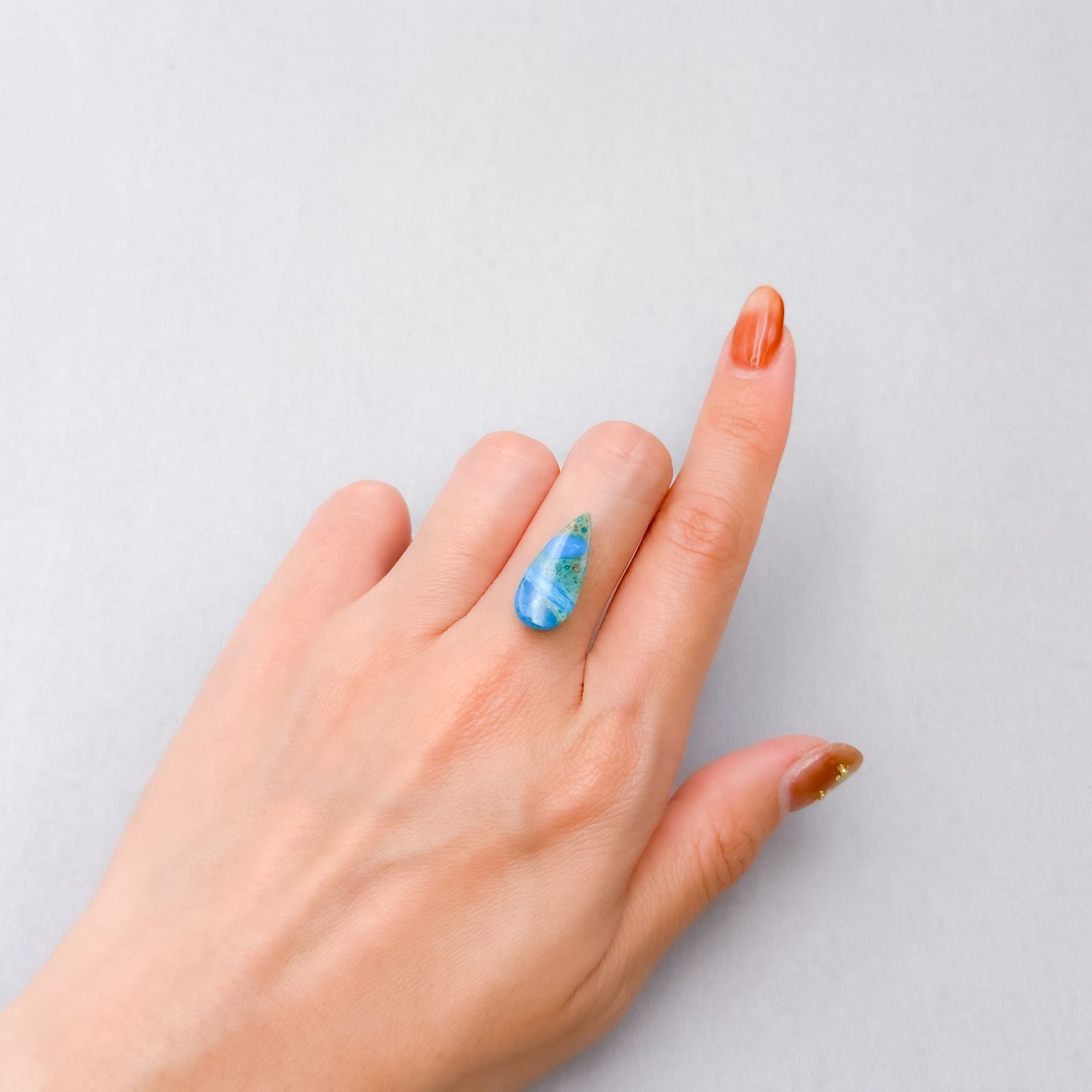 ブルーオパール ペルー産 5.15ct [250330136]20.1x8.8mm前後 | TOP