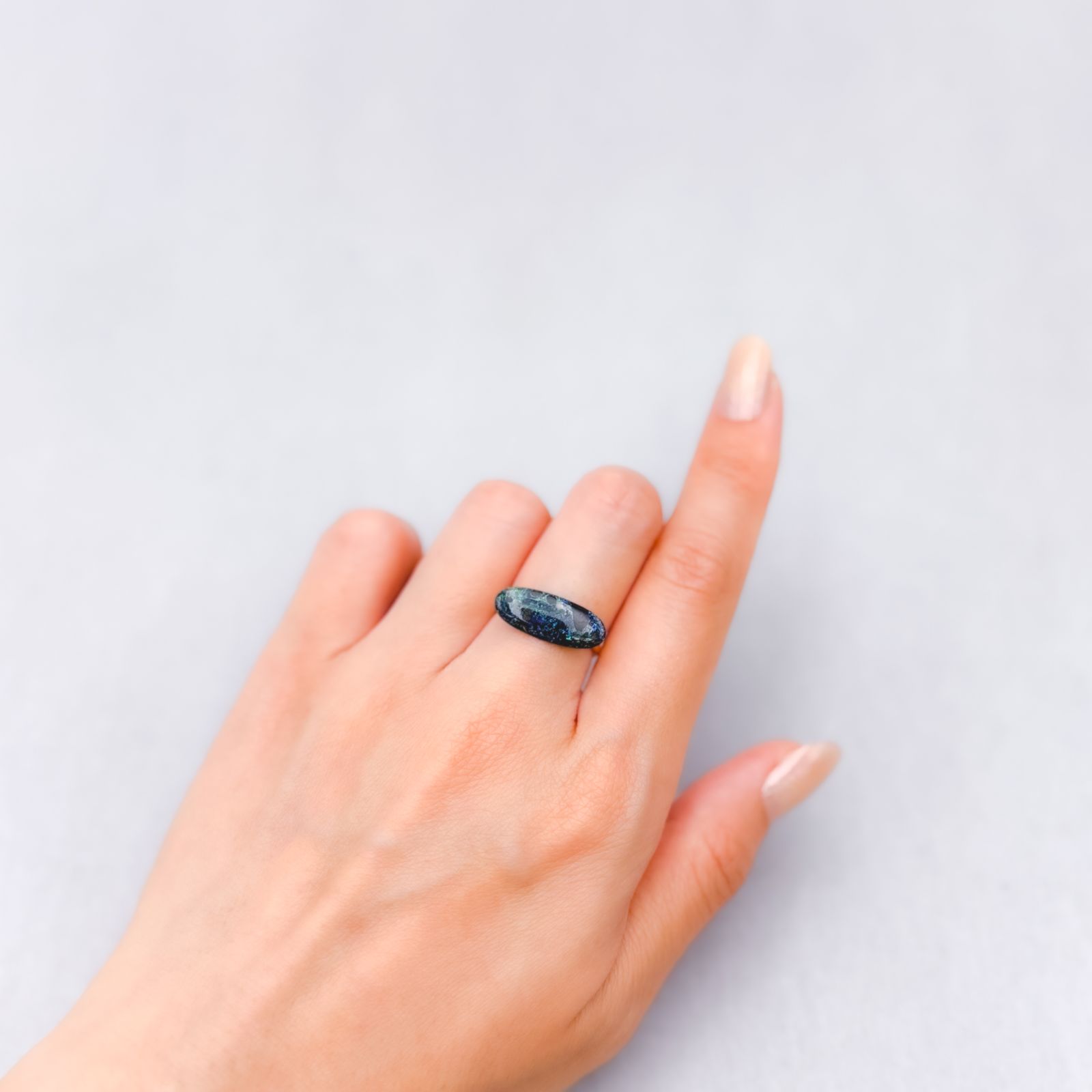 ブラックマトリックスオパール(宝石名オパール/加熱処理