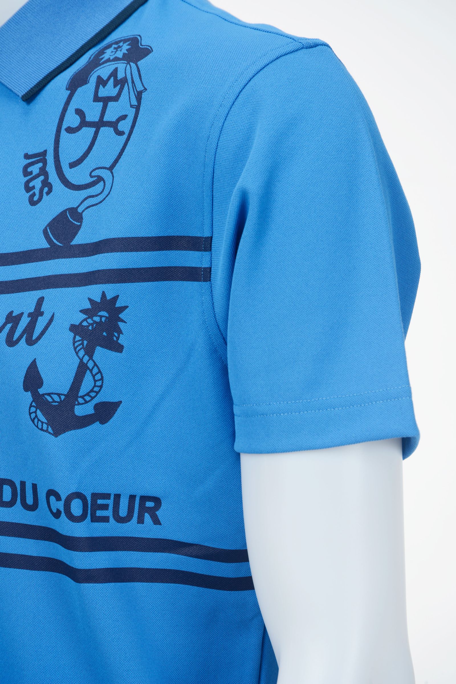 CASTELBAJAC - マリンプリント 半袖ポロシャツ | ブルー | メンズ