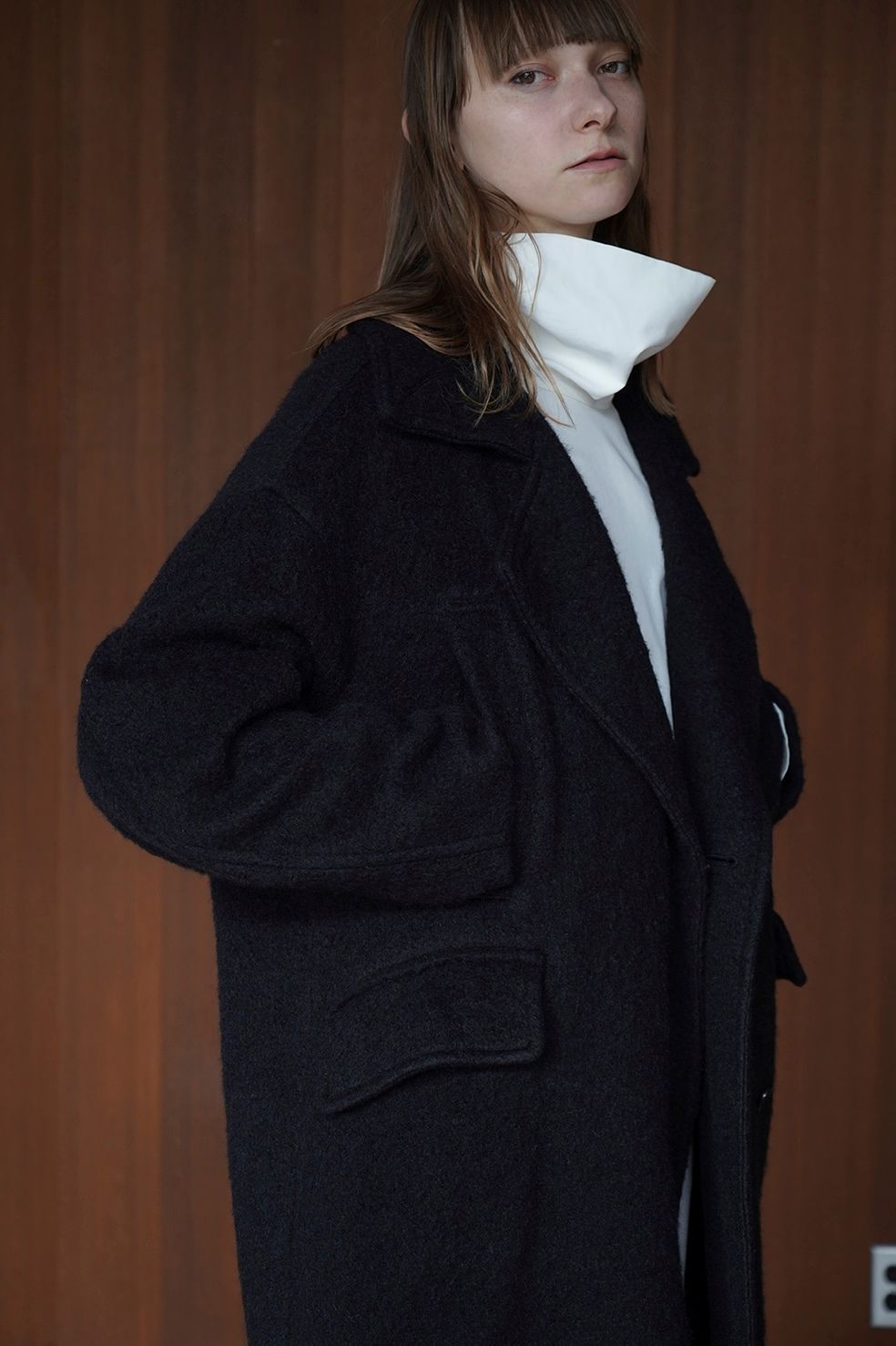 CLANE - コクーン オーバー コート - SHORT SHAGGY COCOON OVER COAT