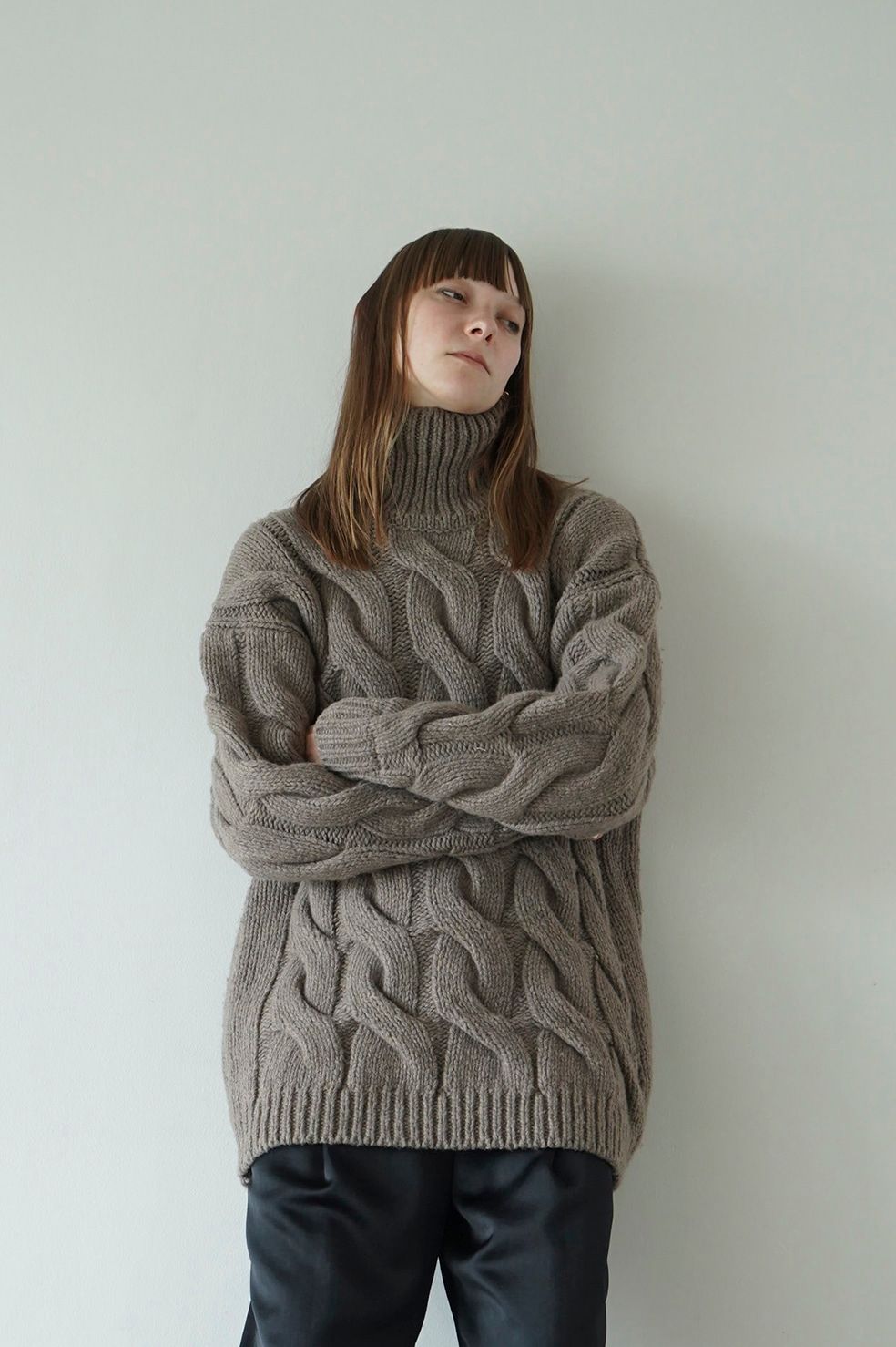 CLANE - ビッグケーブル オーバーニット トップス - BIG CABLE OVER