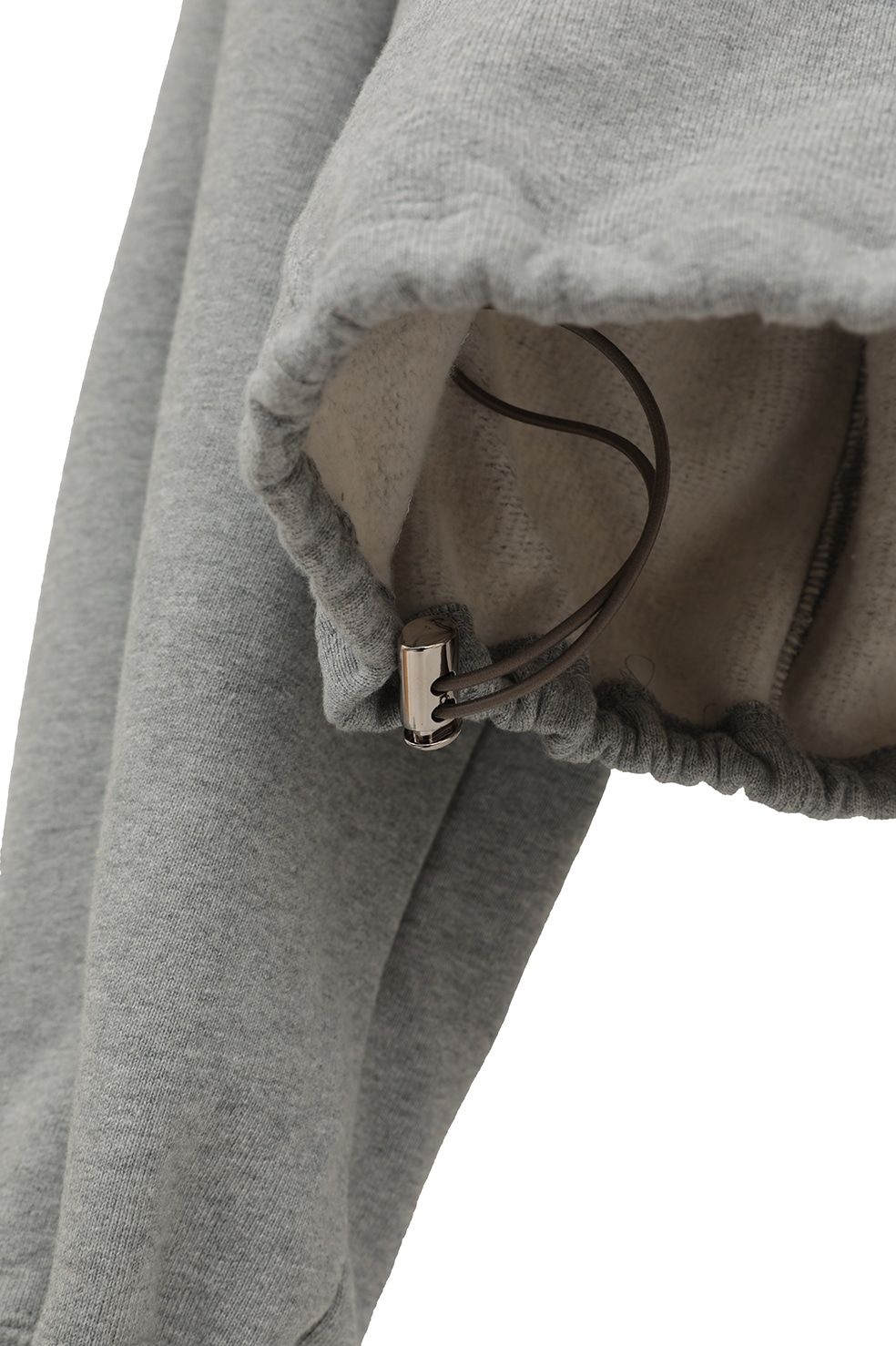 CLANE - ハーフジップショートトップス｜ HALF ZIP SHORT TOPS (GREY