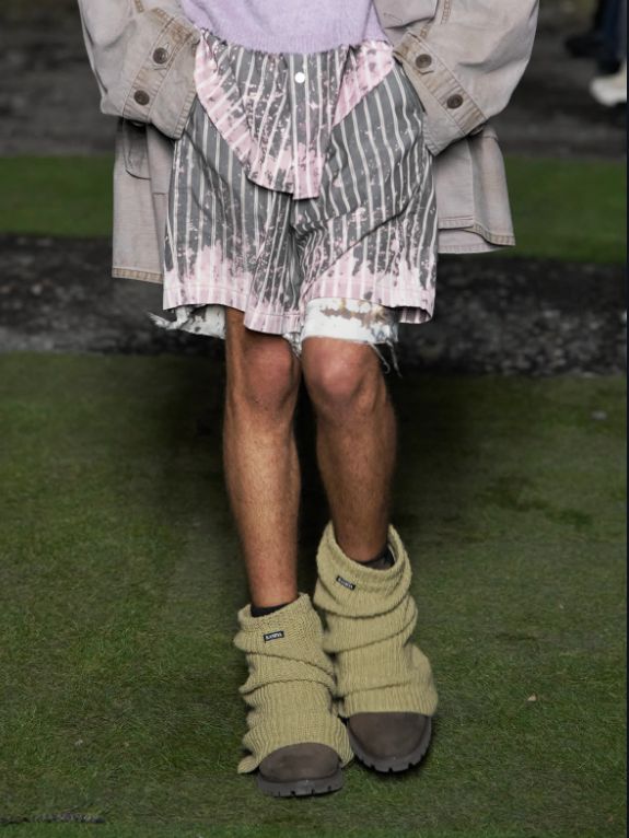 KAMIYA - ニットレッグウォーマー - KNIT LEG WARMERS - RED | ADDICT