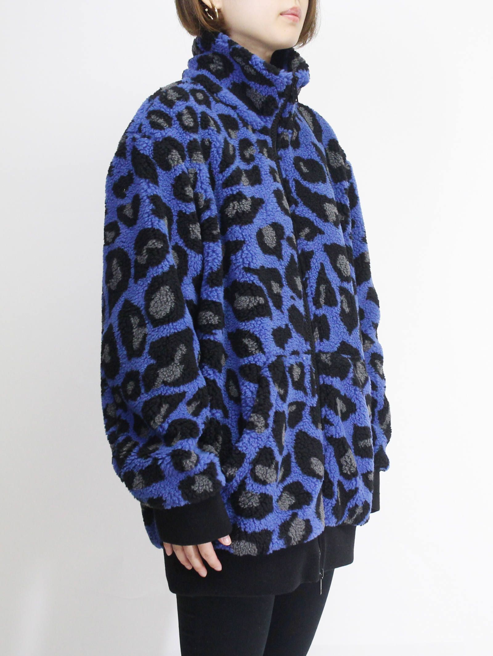 MSGM - レオパードボアブルゾン - MSGM BOA JK BLUE | ADDICT WEB SHOP