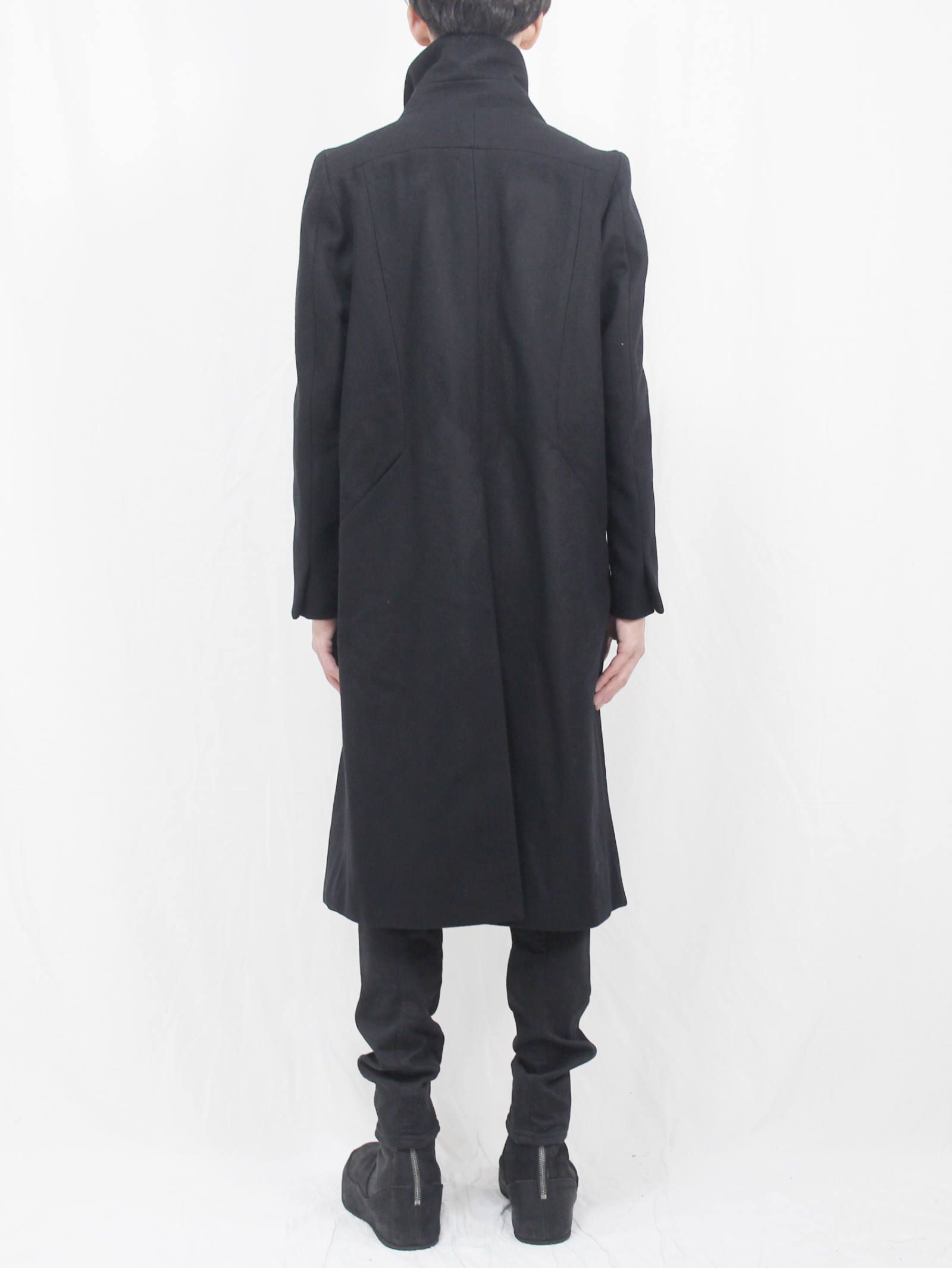 The Viridi-anne 17-18AW - Melton High Neck Long Coat STYLE | 161