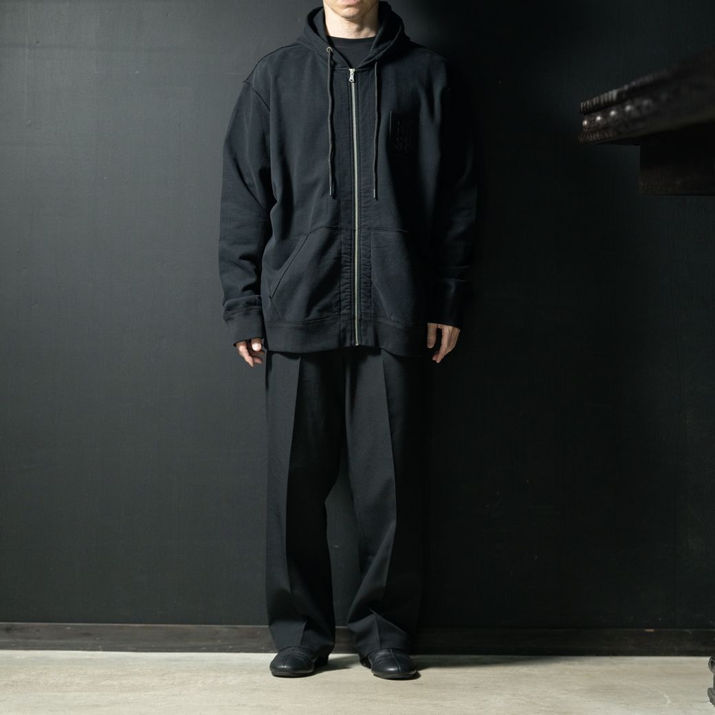 RAF SIMONS - Zipped hoodie with RS hand signs on sleeves | ALTERFATE