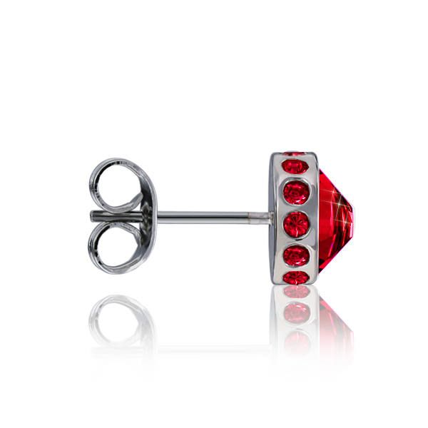 Capana - CP019-RED ワンポイントピアス/RED | BRYAN