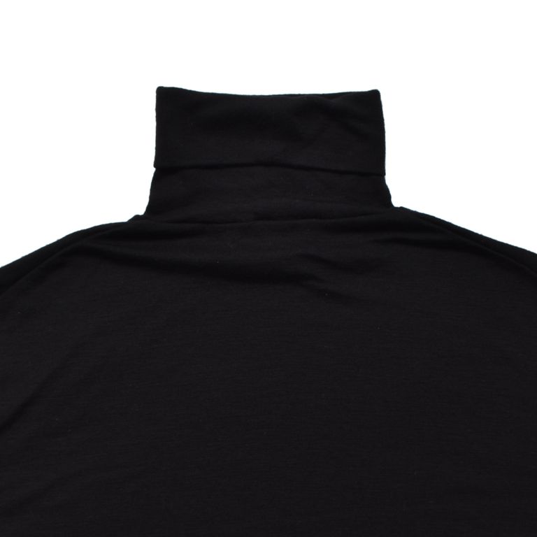 MINEDENIM - Wool Turtleneck L/S Pullover （BLK）｜ウール