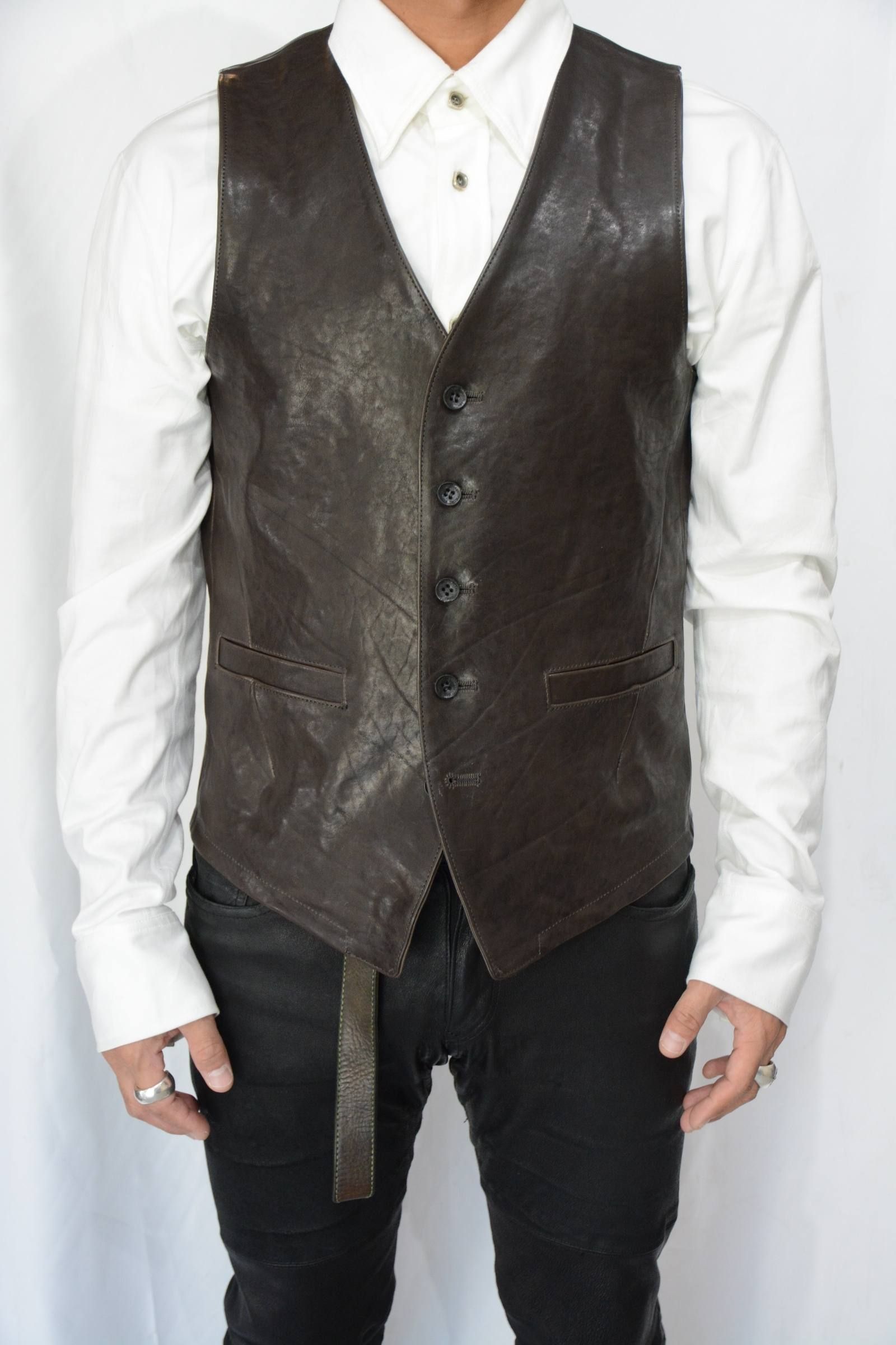 ISAMU KATAYAMA BACKLASH - イタリアンダブルショルダー ベスト