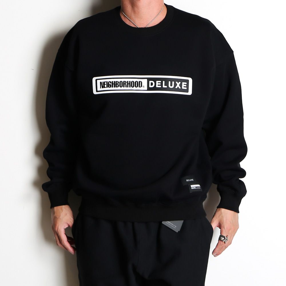 DELUXE - NEIGHBORHOOD × DELUXE CREW - BLACK / 23ADNH2005