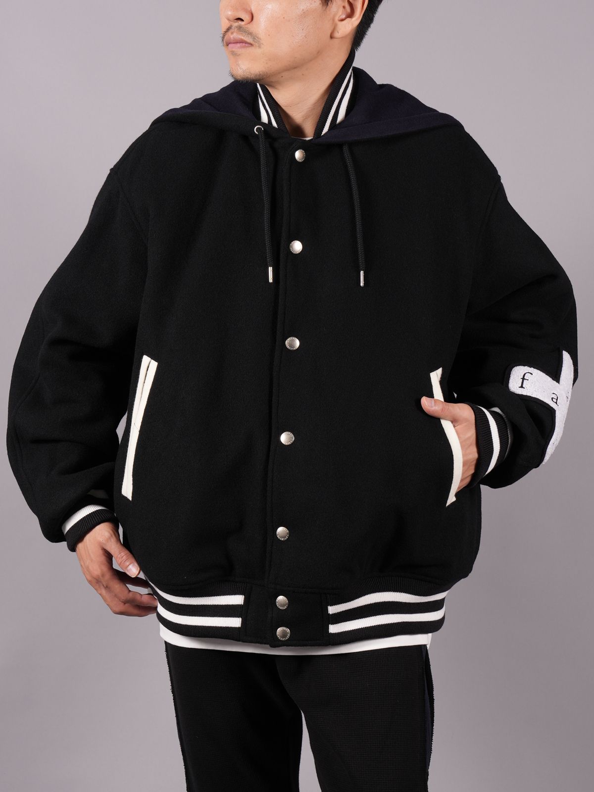 FACETASM - 【ラスト1点】HOODED STADIUM JACKET / フーデッド