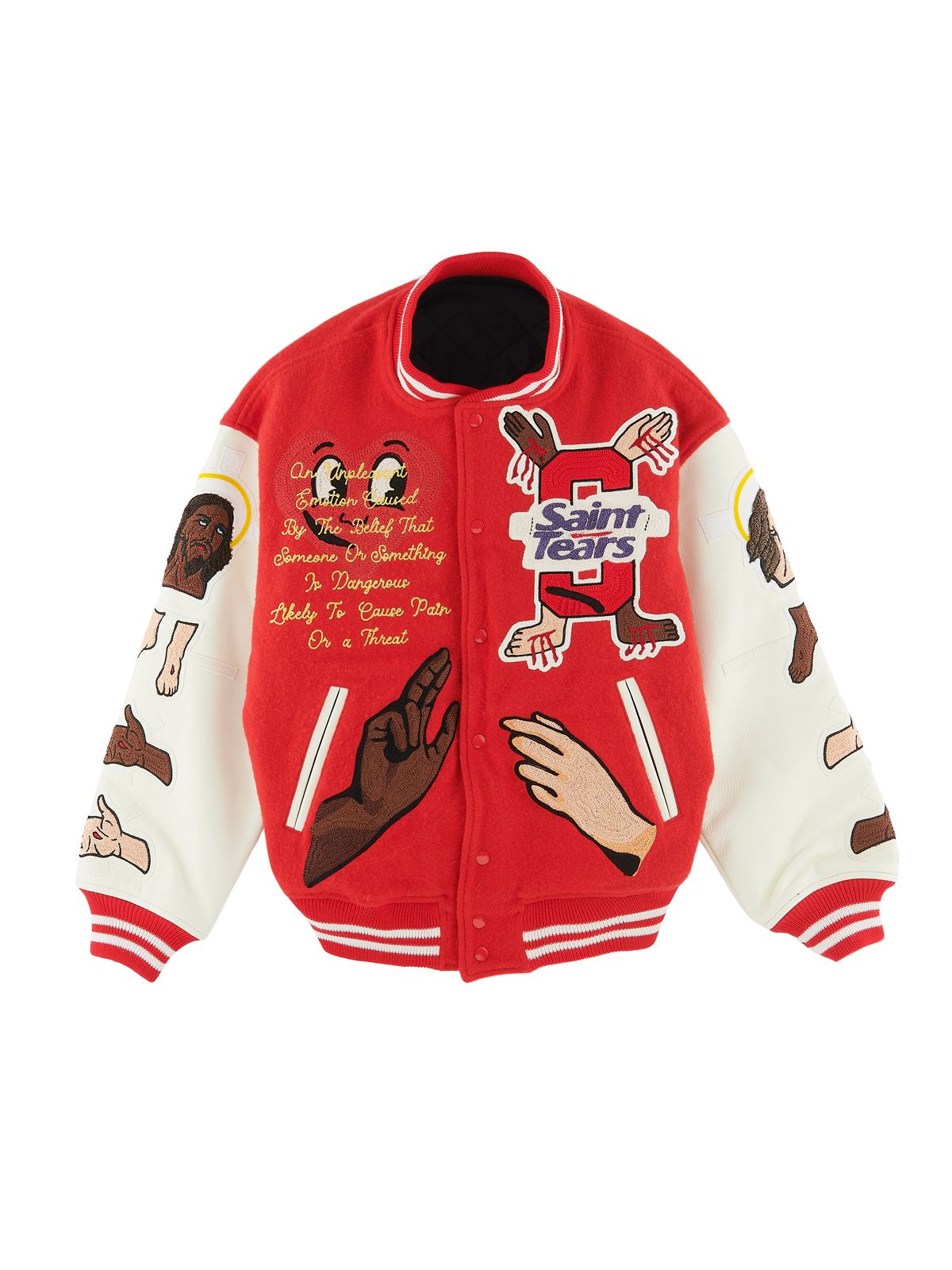 SAINT M×××××× - ラスト1点 / SM-S22-0000-058 / スタジャン (レッド