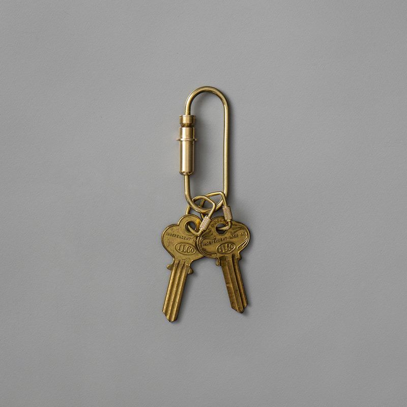 CANDY DESIGN & WORKS - 「Bullet Carabiner」キーリング ブラス