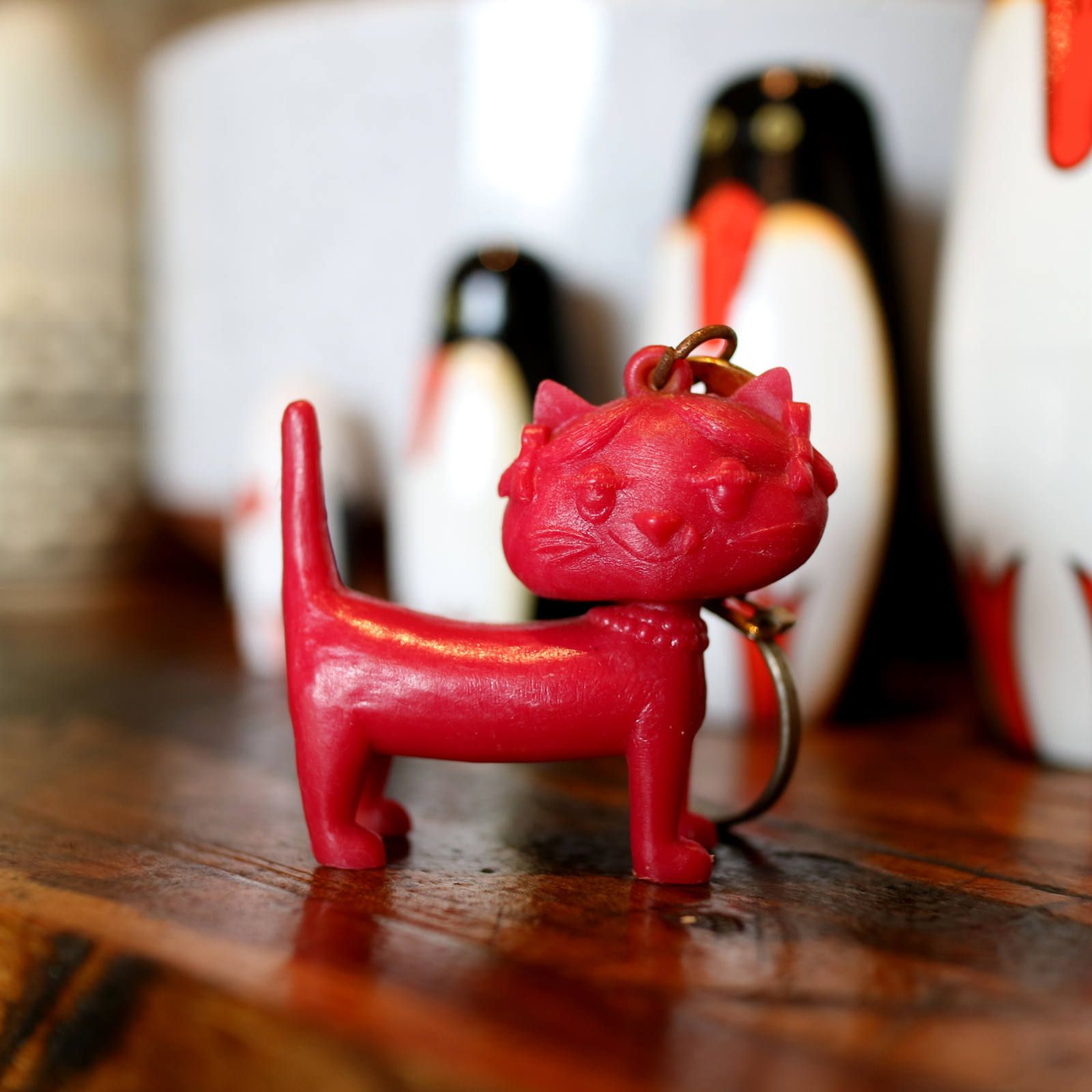 Unimel ユニメル 猫 フレンチキーホルダー/ブラック | corne/コルネ