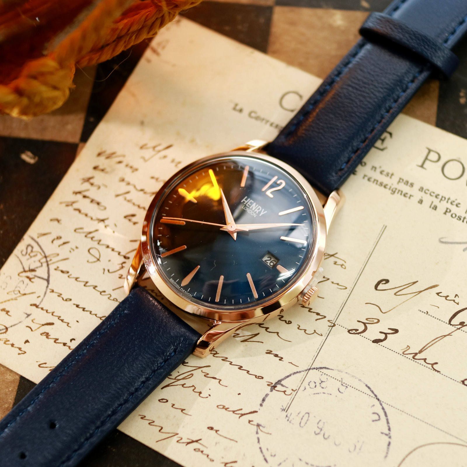 HENRY LONDON - 「STRATFORD」 DATE WATCH 39mm メンズ | corne/コルネ