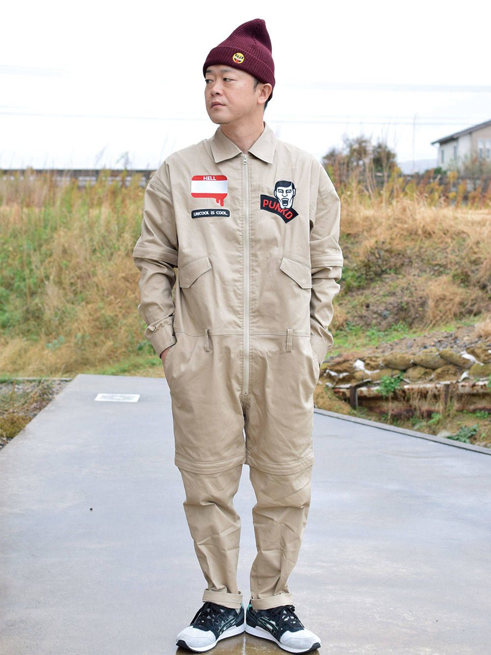 パンクドランカーズ ツナギ XL 4way 美品 パンクドランカーズ つなぎXL